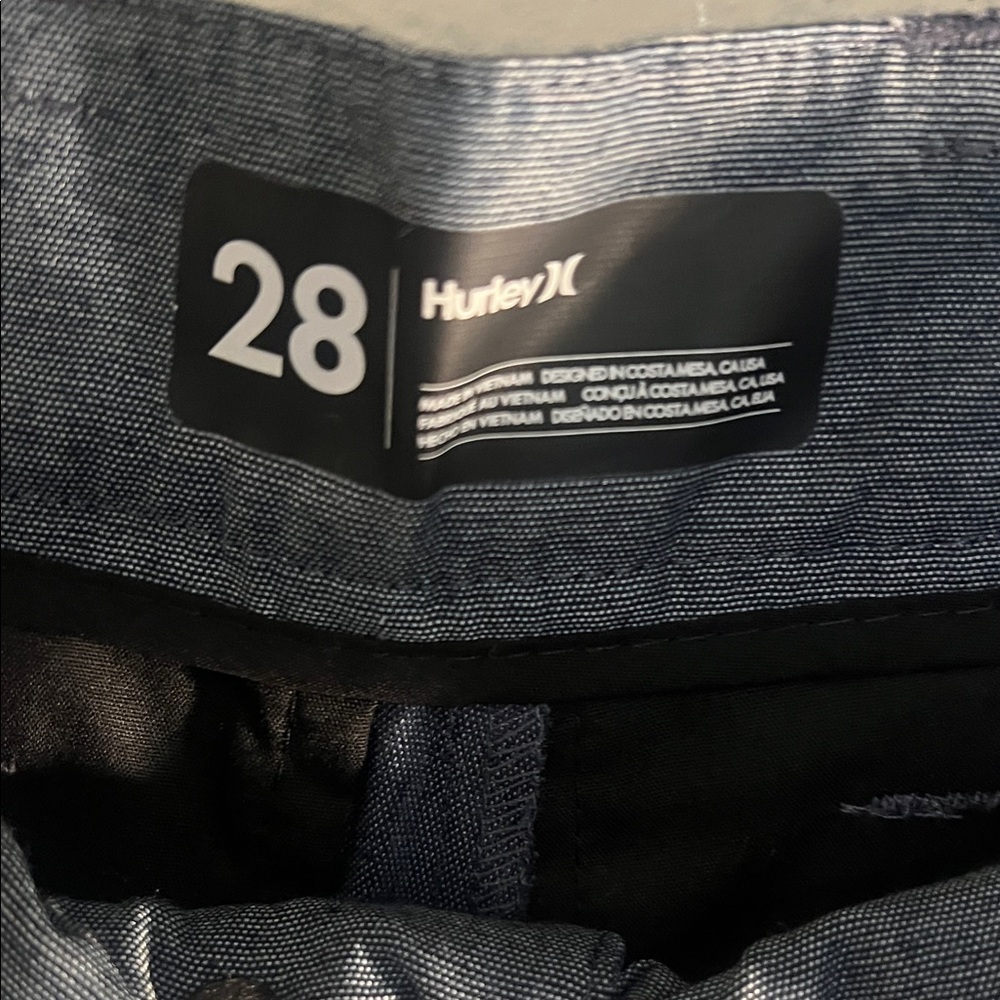 Hurley Dark Gray Flat Front Shorts - Picture 2 of 7